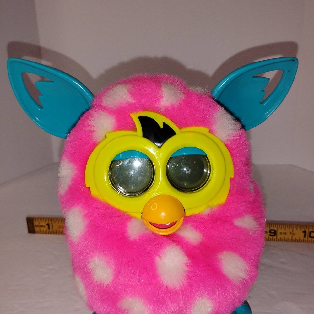 Hasbro Furby Boom Pink and‎ White Polka Dot Interactive Toy